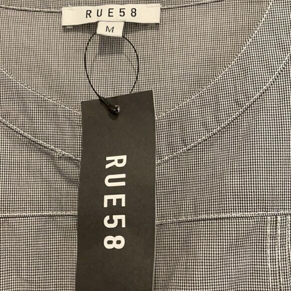 RUE58 GREY AND WHITE SHIRTDRESS.  NEW - Picture 10 of 14